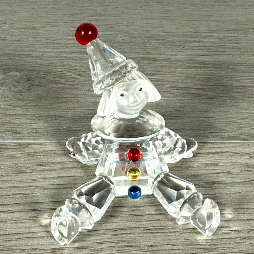 Swarovski Crystal Clown Puppet 217207 Retired Vintage Made in Austria